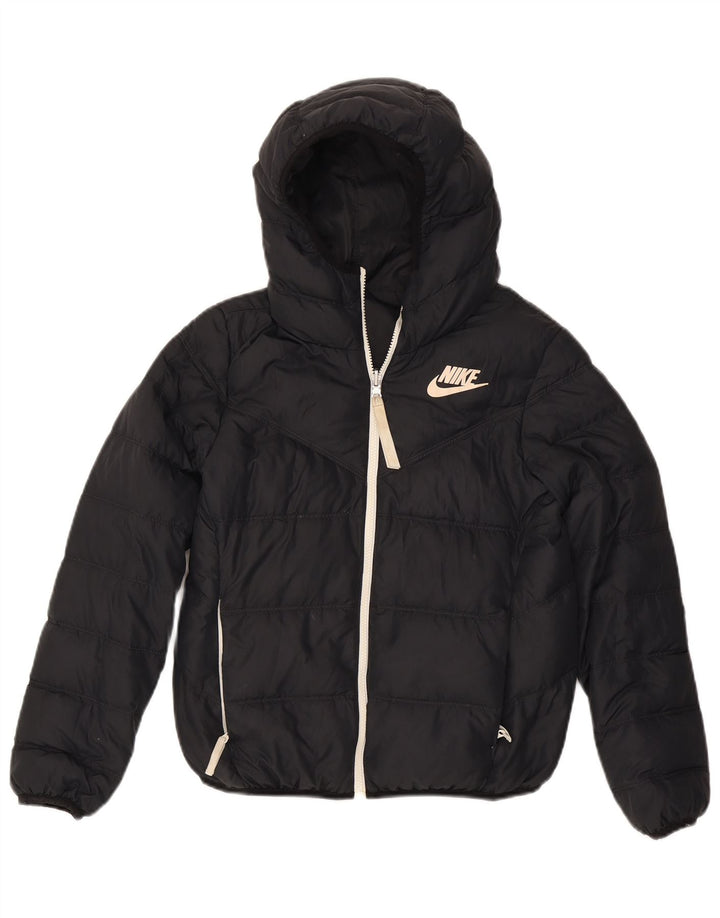 Giacca imbottita reversibile con cappuccio oversize da donna Nike UK 6 XS nera