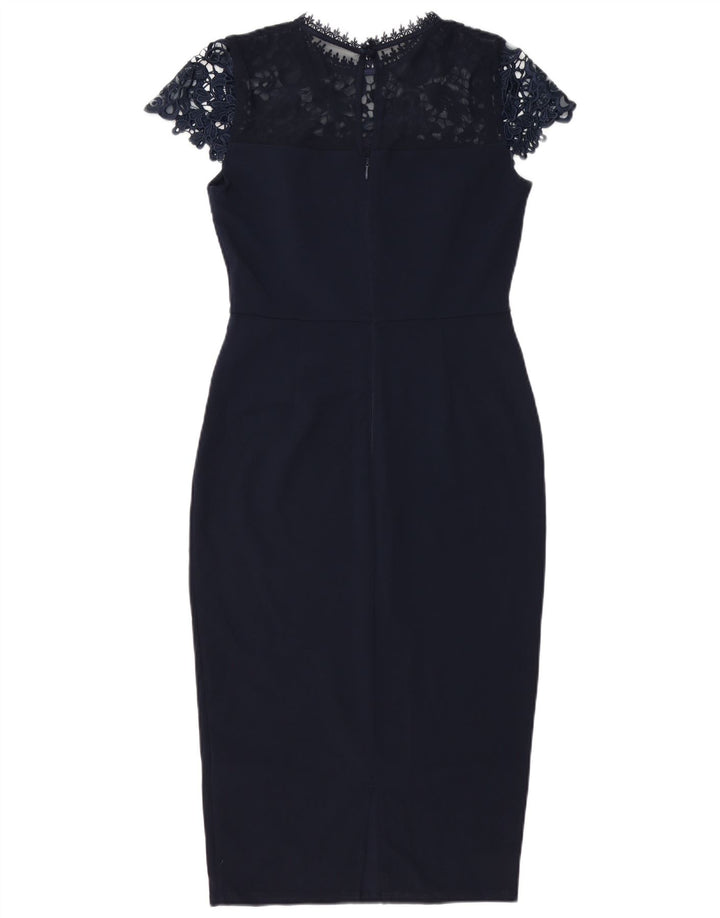 Abito aderente da donna Lipsy UK 10 Piccolo poliestere blu navy