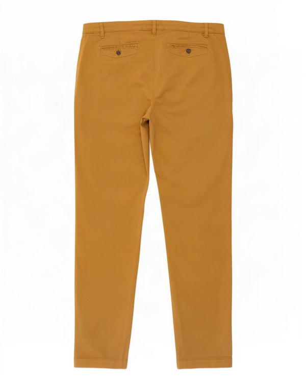 Pantaloni chino slim fit da donna Jigsaw UK 16 Large W36 L31 Cotone giallo