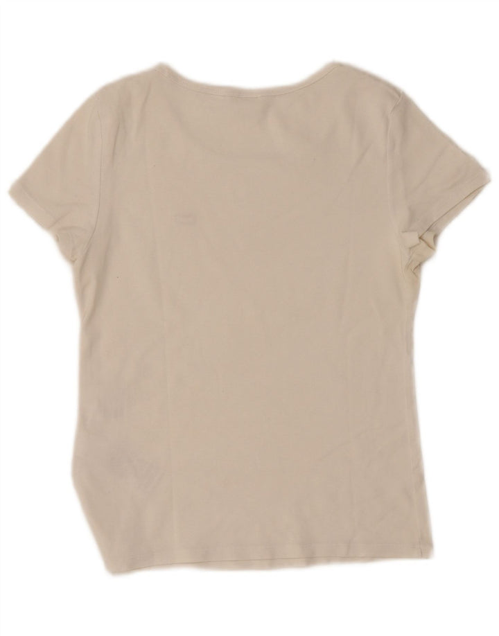 T-shirt da donna Levi's Top UK 12 cotone bianco medio