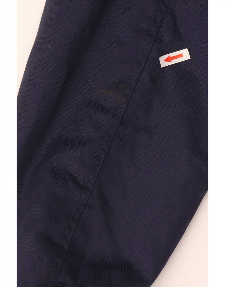 Giubbotto bomber da uomo mascotte UK 40 grande cotone color block blu navy