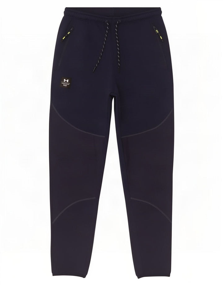 Pantaloni da tuta da uomo Under Armour Joggers medio poliestere blu navy