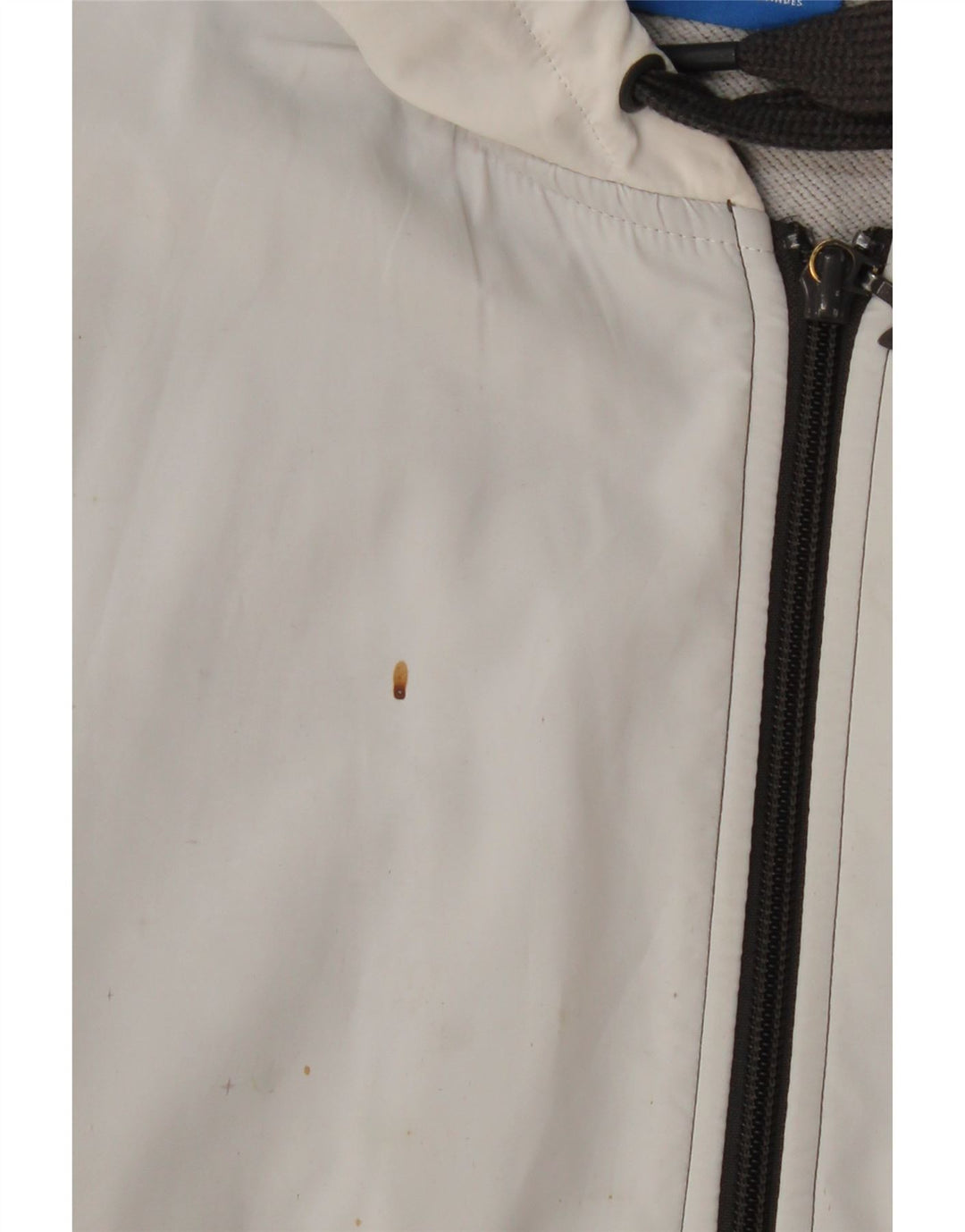 Maglione con cappuccio e zip senza maniche da uomo ADIDAS grande in poliestere color block grigio