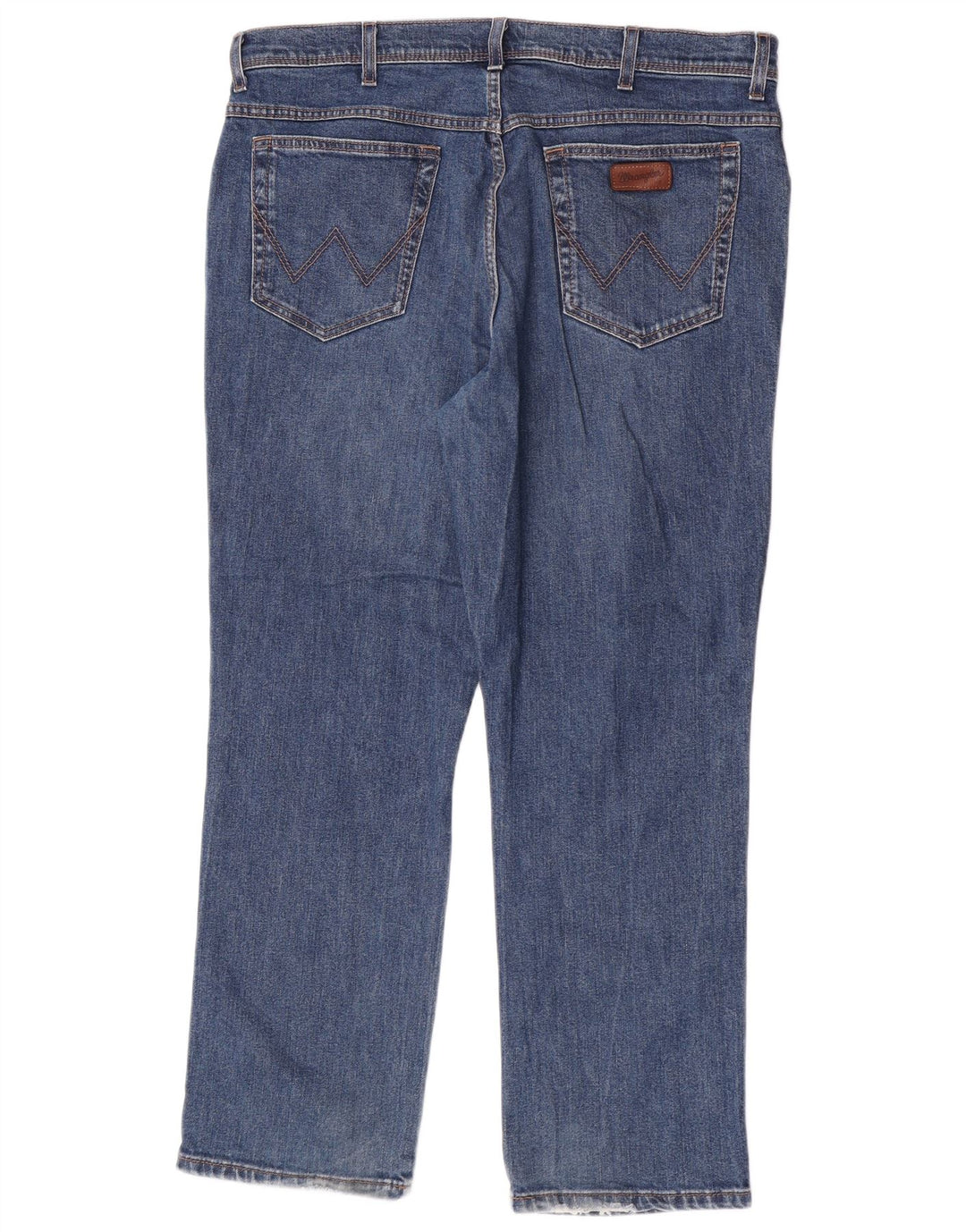 Jeans dritti da uomo Wrangler vestibilità regolare W40 L30 cotone blu