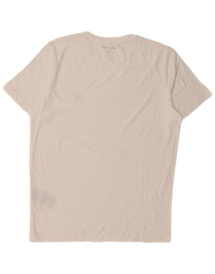 JACK & JONES T-shirt da uomo Top in cotone bianco medio