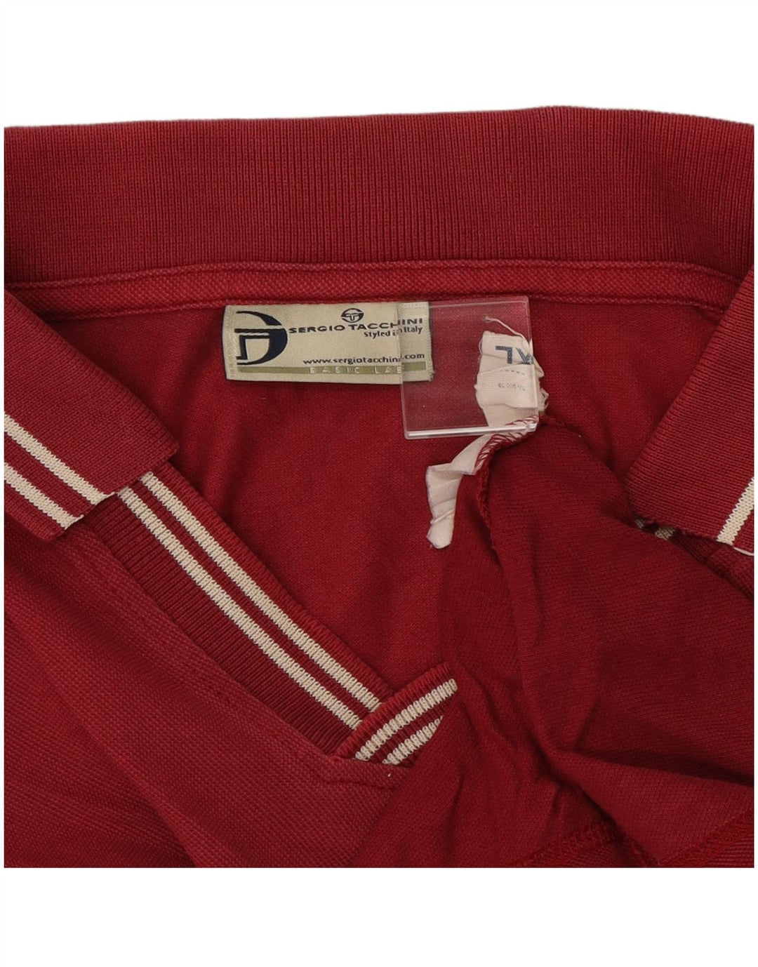 Polo da uomo Sergio Tacchini XL Bordeaux
