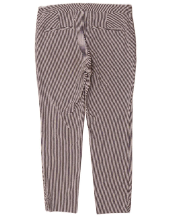 Pantaloni chino slim da donna Zara EU 38 Small W28 L26 cotone gessato blu