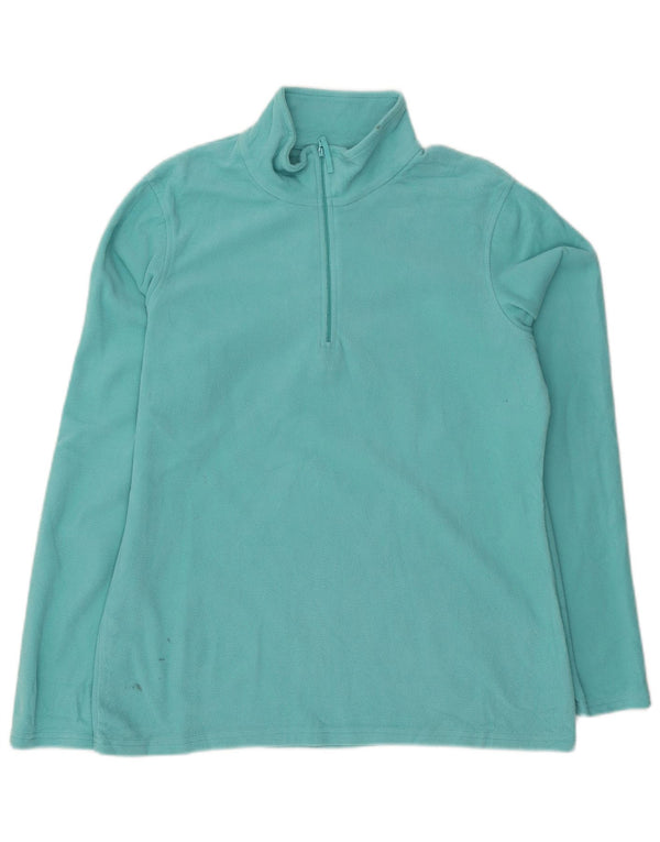 Maglione in pile da donna con collo e zip Mountain Warehouse UK 16 grande poliestere blu