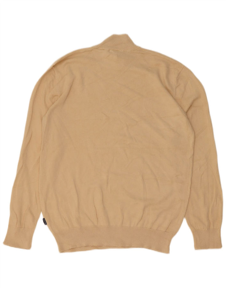 Maglione da uomo Carrera con collo alto, grande cotone beige