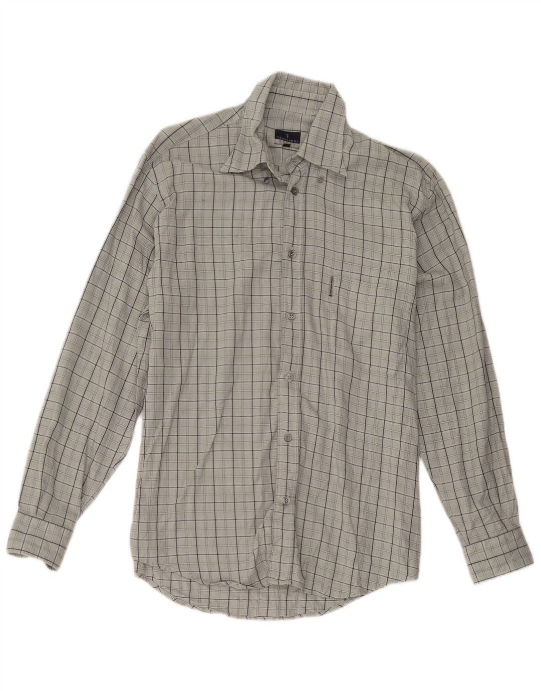 Camicia Trussardi Uomo Grigio Medio Check