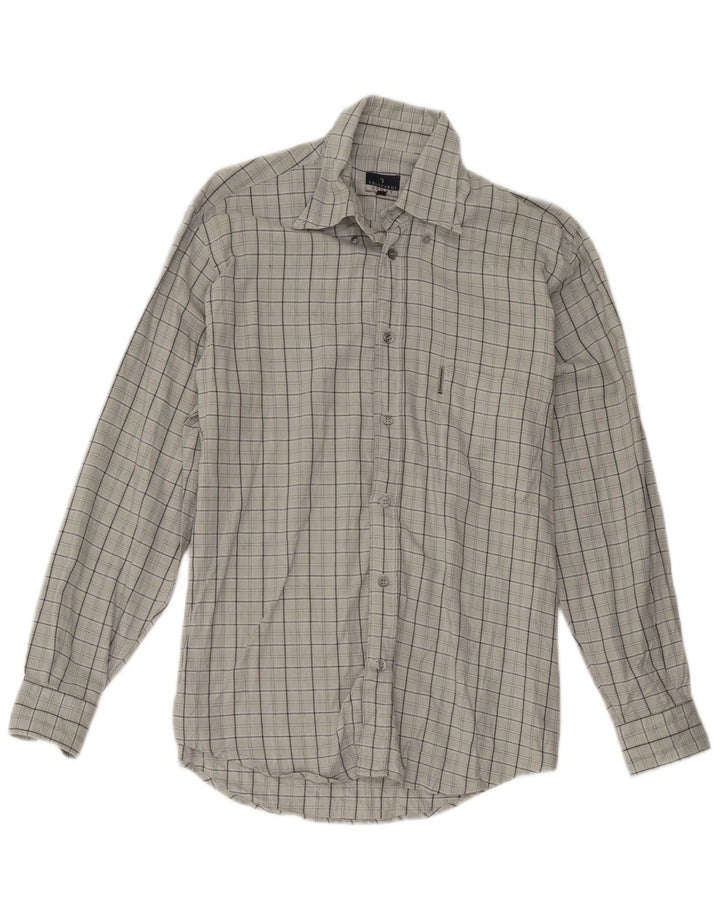 Camicia Trussardi Uomo Grigio Medio Check