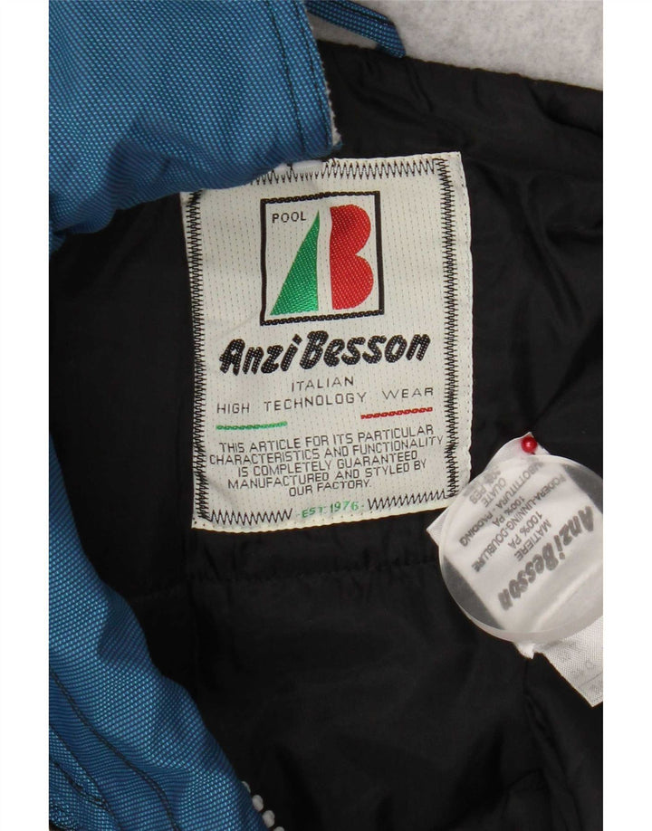 Giacca anorak da donna con cappuccio Anzi Besson IT 42 Blu medio Colourblock