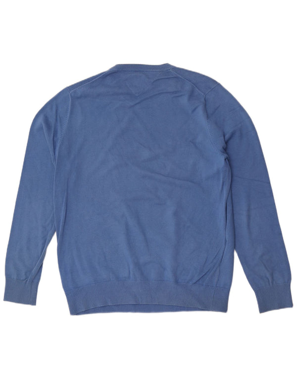 Maglione maglione girocollo da uomo Tommy Hilfiger 2XL cotone blu