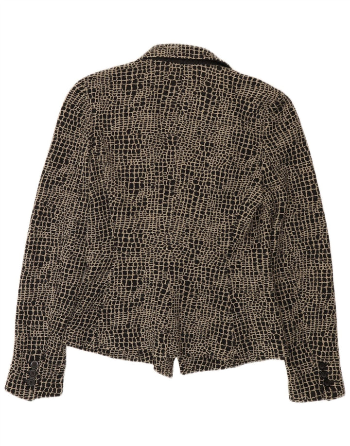Giacca blazer in maglia da donna Armani Collezioni UK 12 lana nera media