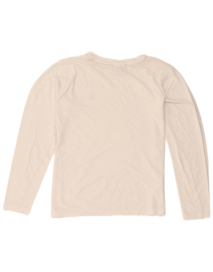 Maglia Lacoste Bambino Manica Lunga 15-16 Anni Cotone Bianco