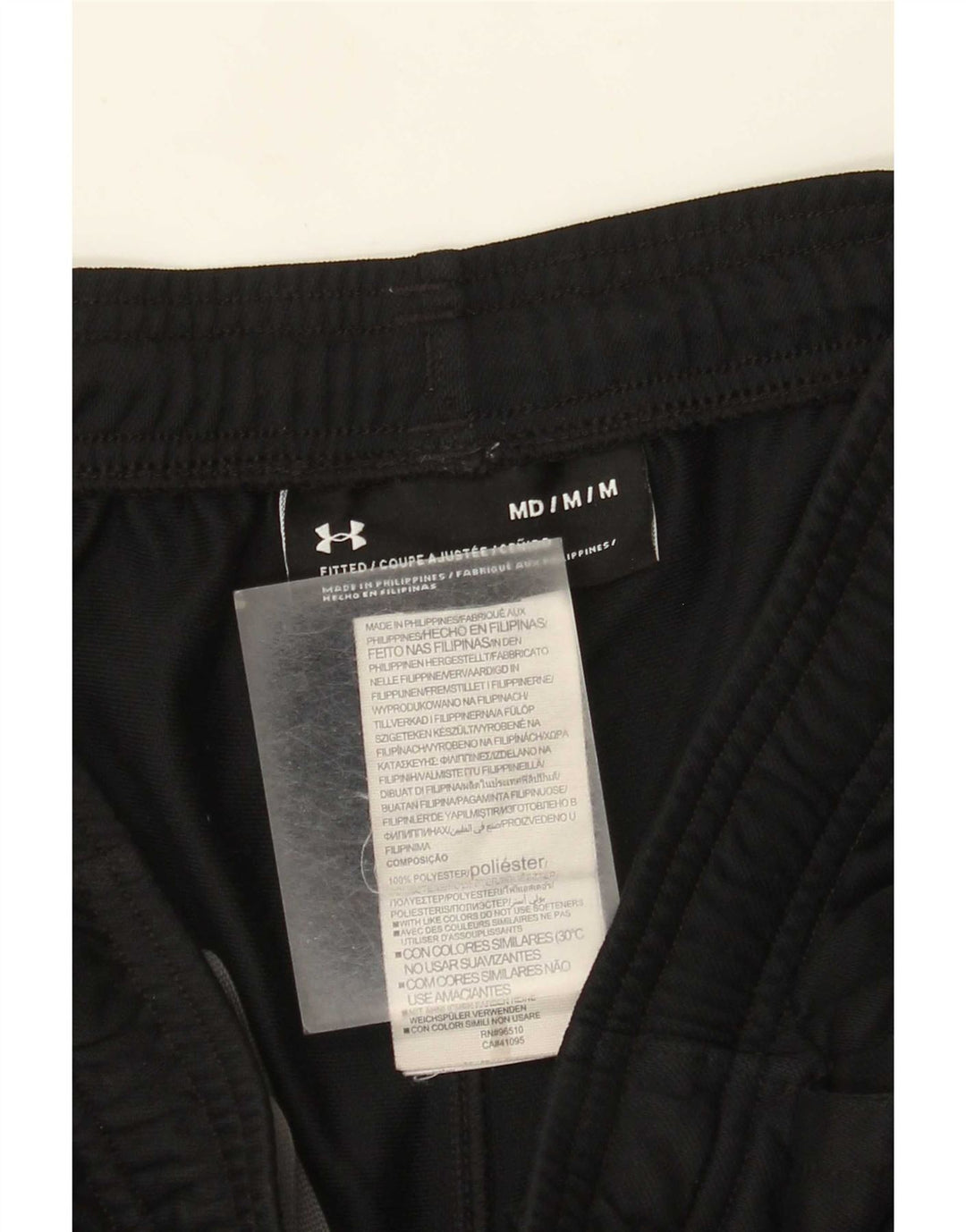 Pantaloni da tuta da uomo Under Armour poliestere nero medio