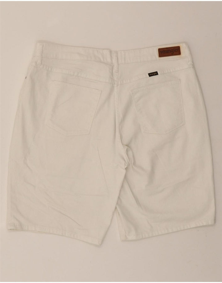 WRANGLER Womens Denim Shorts US 14 XL W36  White Cotton Vintage Wrangler and Second-Hand Wrangler from Messina Hembry 
