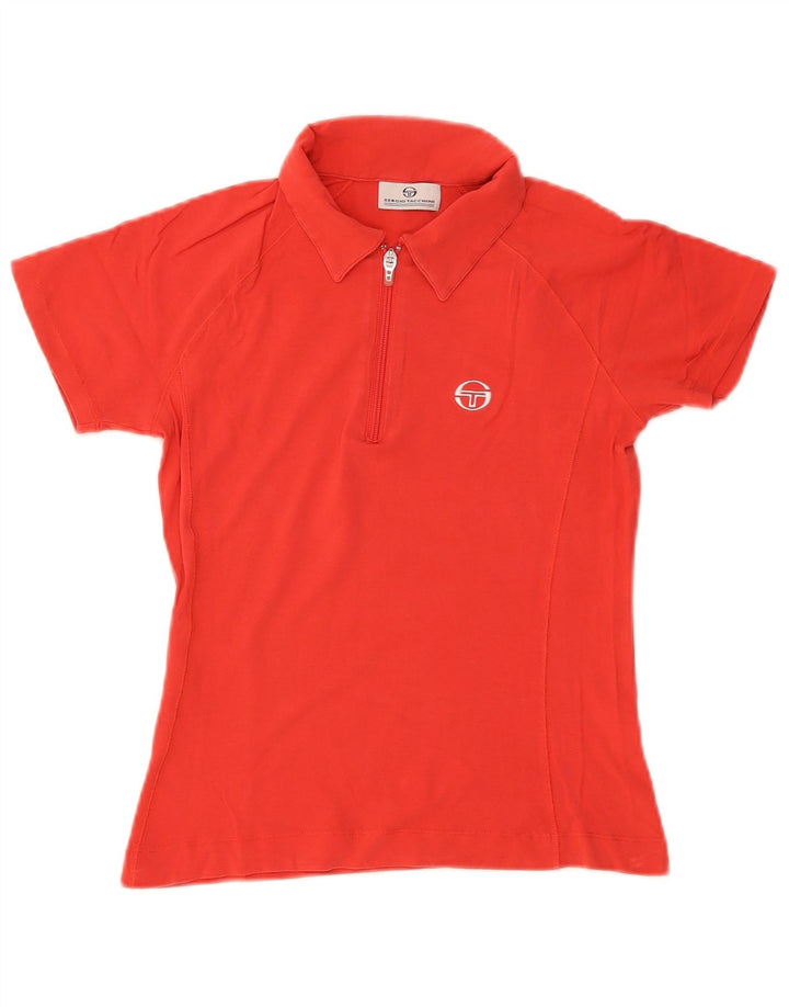 Polo da donna Sergio Tacchini UK 12 rosso medio in cotone