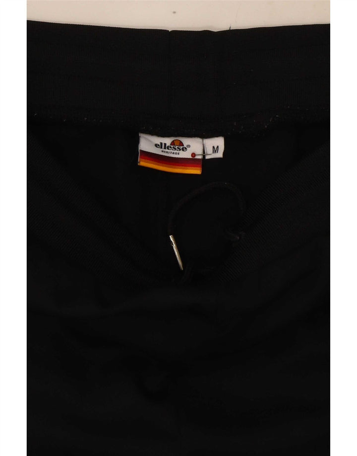 Pantaloni da tuta con grafica da uomo Ellesse, cotone color block medio nero