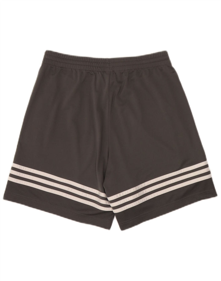 Pantaloncini sportivi Adidas da uomo piccoli in poliestere nero