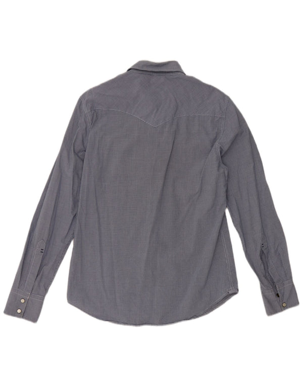 Camicia Levi's da uomo slim fit piccola in cotone a quadretti blu navy
