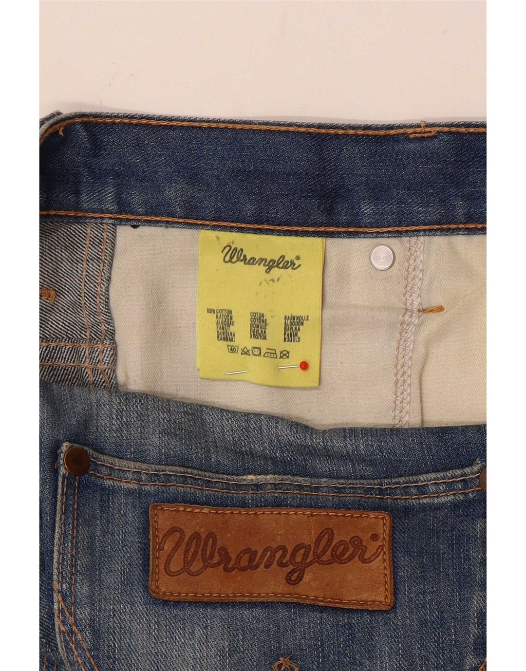Jeans Wrangler Uomo Spencer Slim W32 L34 Cotone Blu