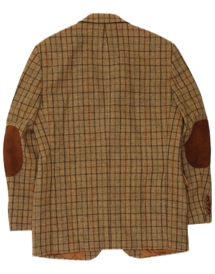Giacca blazer da uomo a 2 bottoni Barbour EU 48 Medium Khaki Check New Wool
