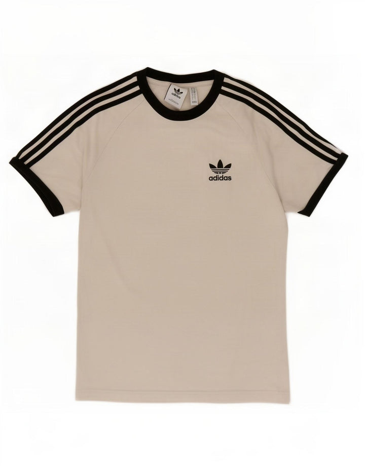 T-shirt da uomo Adidas Top Small in cotone bianco