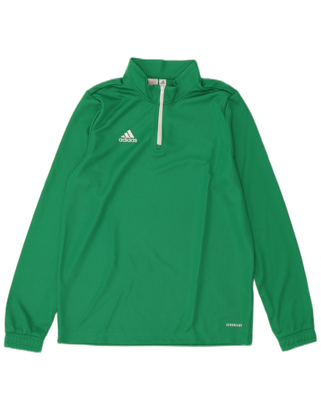 Top della tuta da ginnastica ADIDAS Aeroready Zip Neck Pullover 13-14 anni Verde