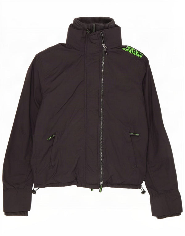 Giacca antipioggia da uomo Superdry UK 40 Large in nylon nero