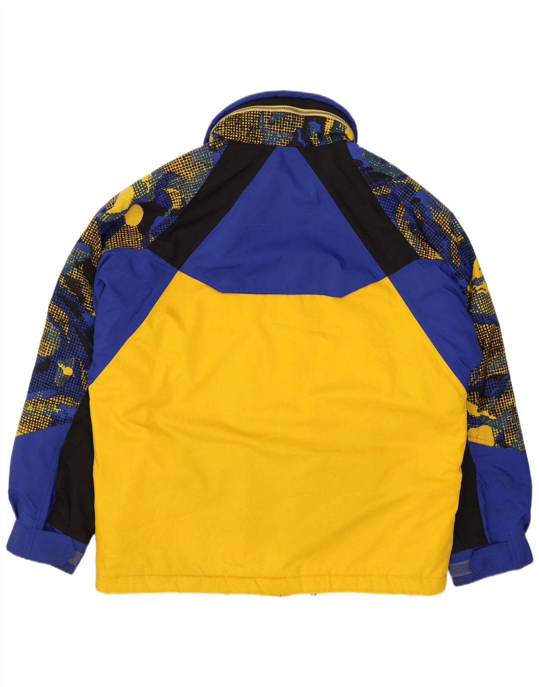 Giacca da sci con cappuccio Fila da uomo IT 46 Small Giallo Colourblock Poliestere Sports