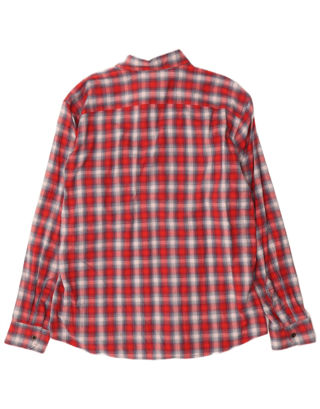 Camicia da uomo in flanella western Wrangler XL in cotone a quadri rossi
