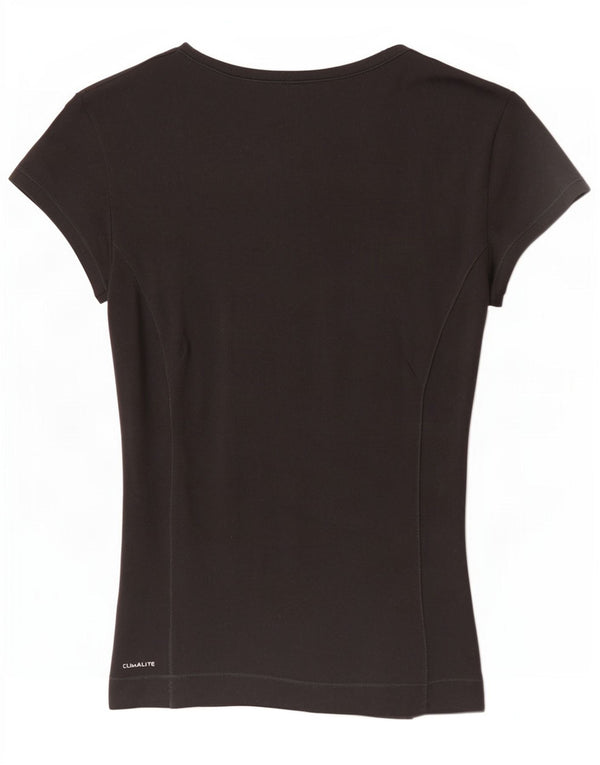 T-shirt Adidas Climalite da donna Top UK 8 Small Poliestere nero