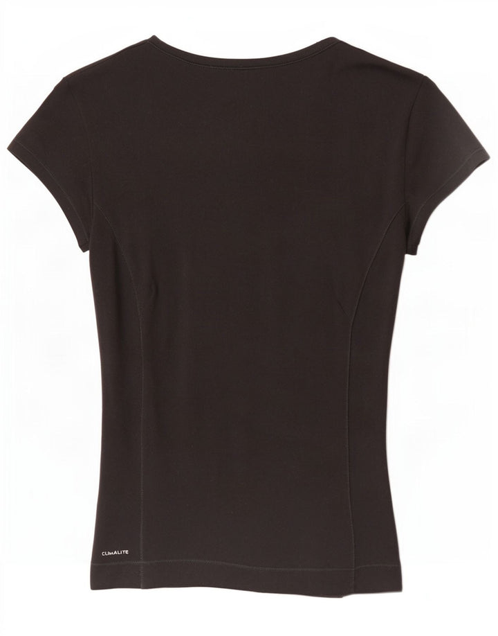 T-shirt Adidas Climalite da donna Top UK 8 Small Poliestere nero