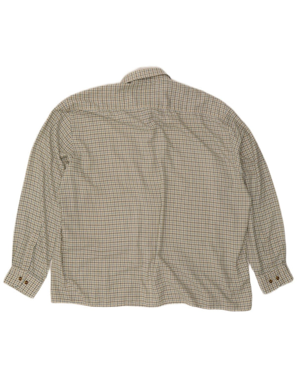 Camicia da uomo Dickies 2XL a quadri bianco sporco