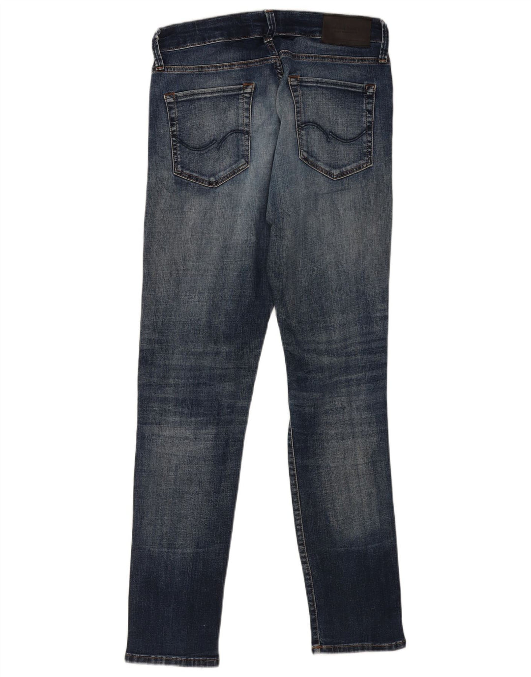 Jack & Jones Uomo GLENN Jeans slim effetto consumato W30 L32 cotone blu