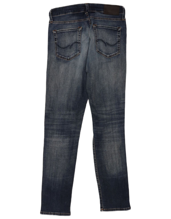 Jack & Jones Uomo GLENN Jeans slim effetto consumato W30 L32 cotone blu