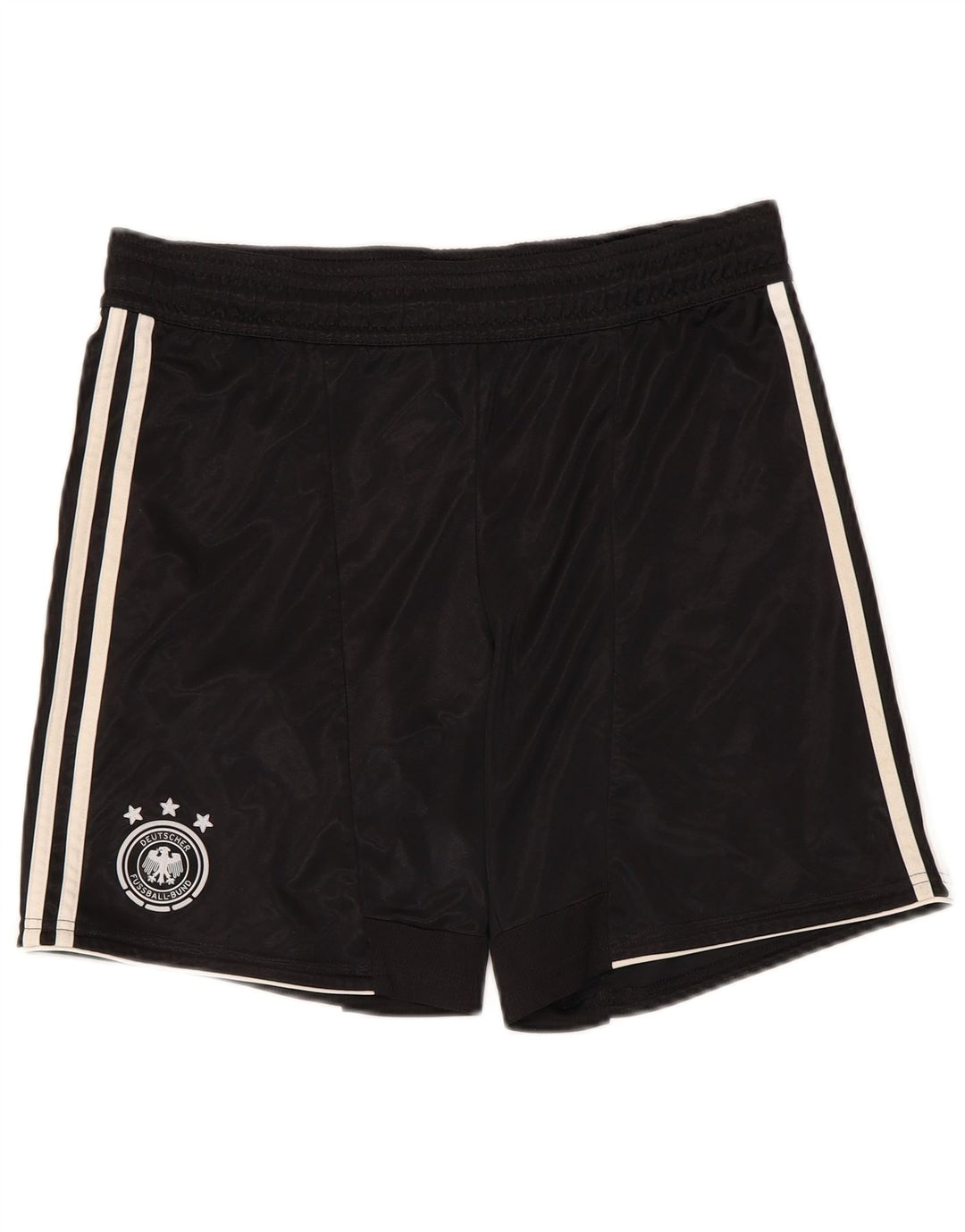 Pantaloncini sportivi ADIDAS da uomo Deutscher Fussball Bund piccoli in poliestere nero