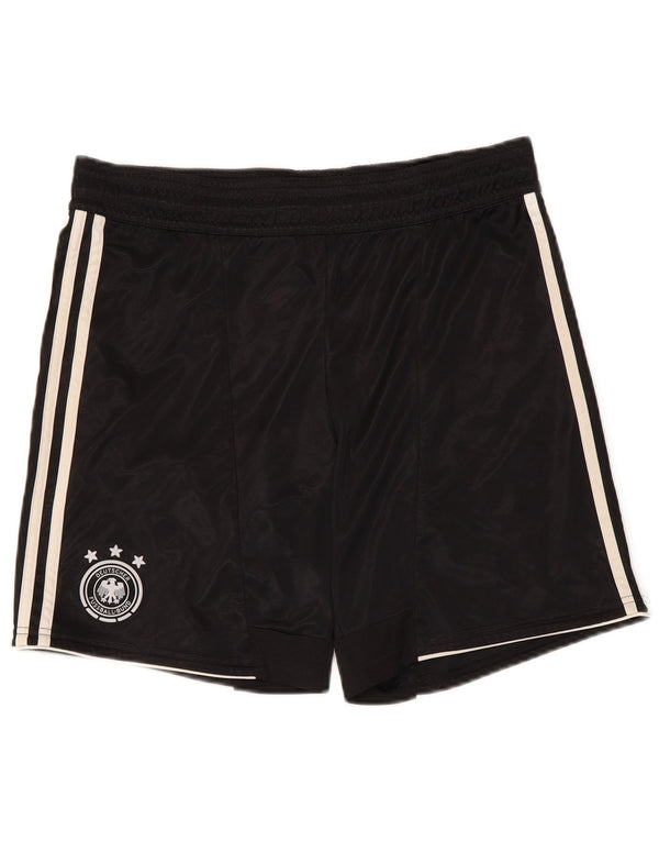 Pantaloncini sportivi ADIDAS da uomo Deutscher Fussball Bund piccoli in poliestere nero
