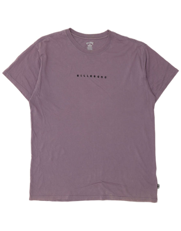 Maglietta grafica da uomo Billabong Top XL in cotone viola