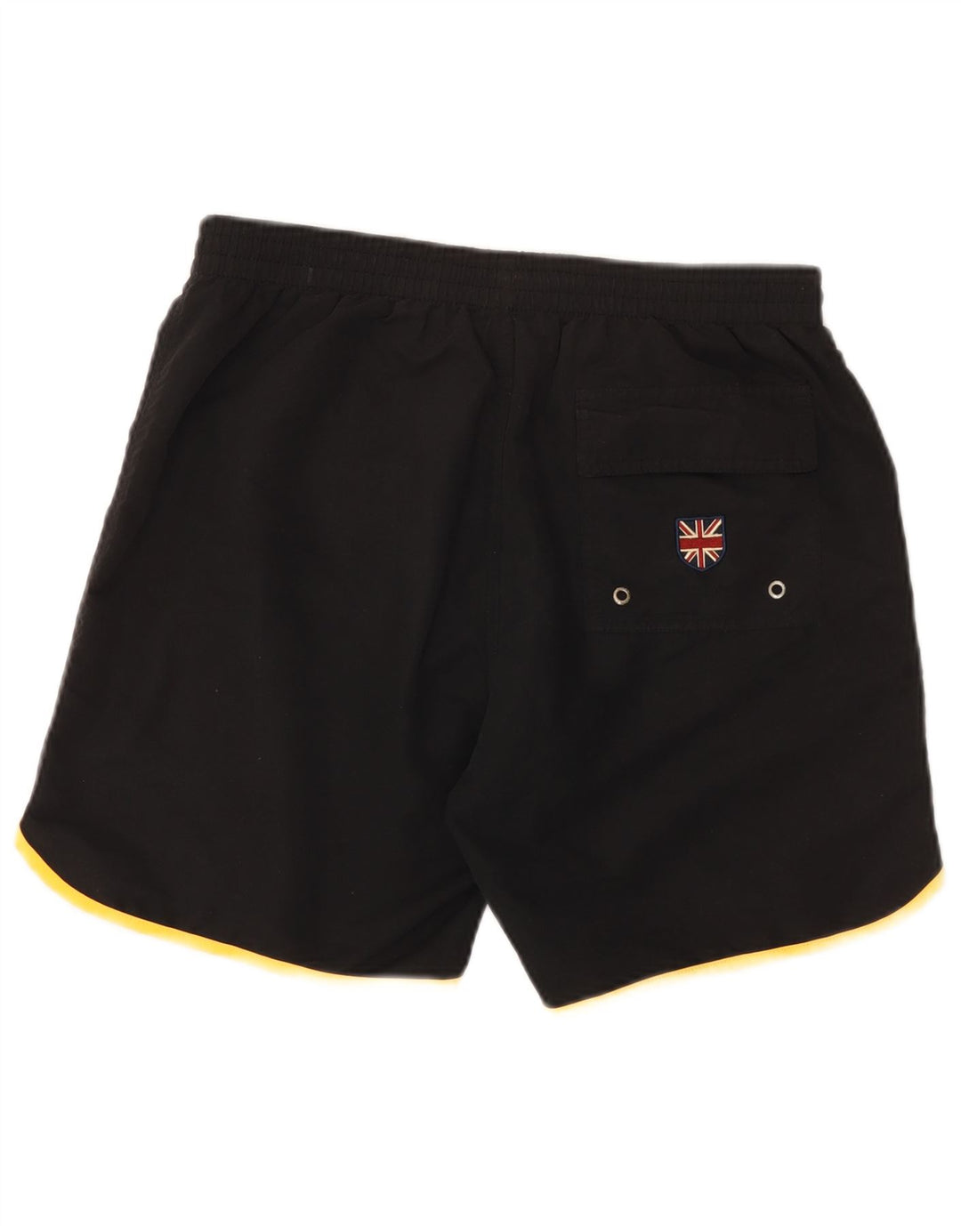 Pantaloncini da bagno grafici da uomo Admiral, grandi, in poliestere color block nero