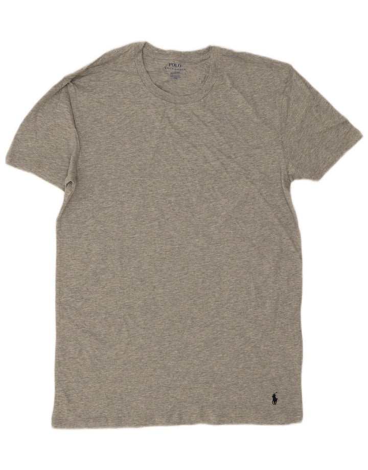 T-shirt da uomo Polo Ralph Lauren Top in cotone grigio medio