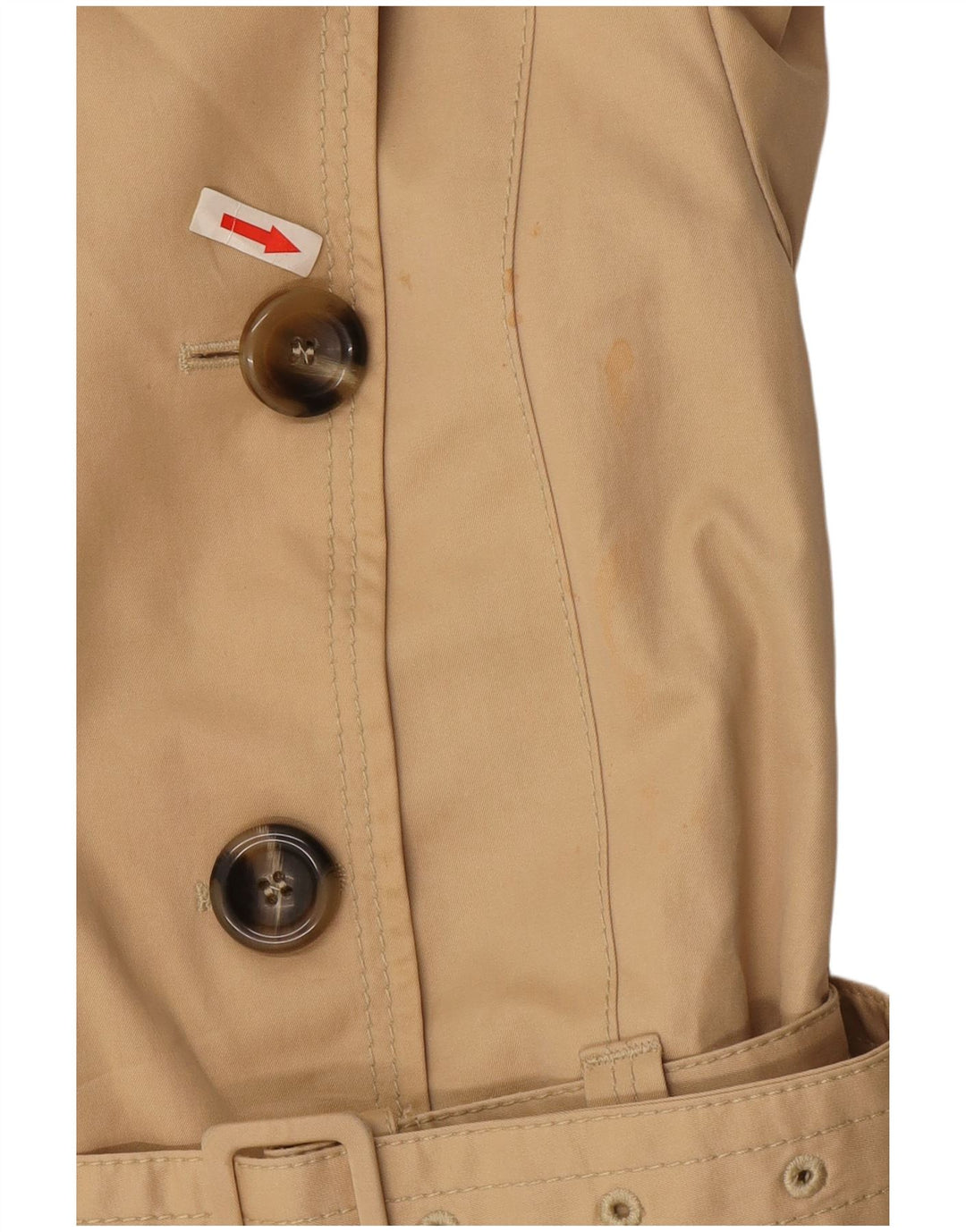 Trench da donna Massimo Dutti UK 12 Viscosa beige medio