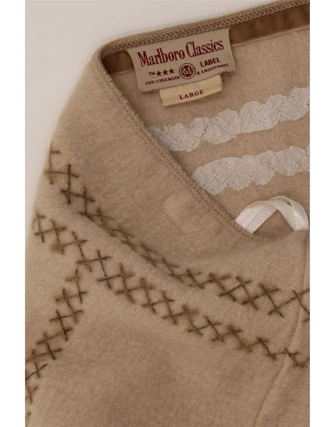 Gonna dritta da donna Marlboro Classics grande W32 beige floreale