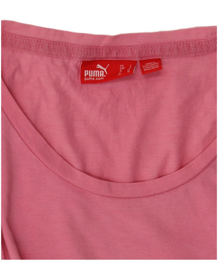 T-shirt grafica da donna Puma UK 14 rosa medio