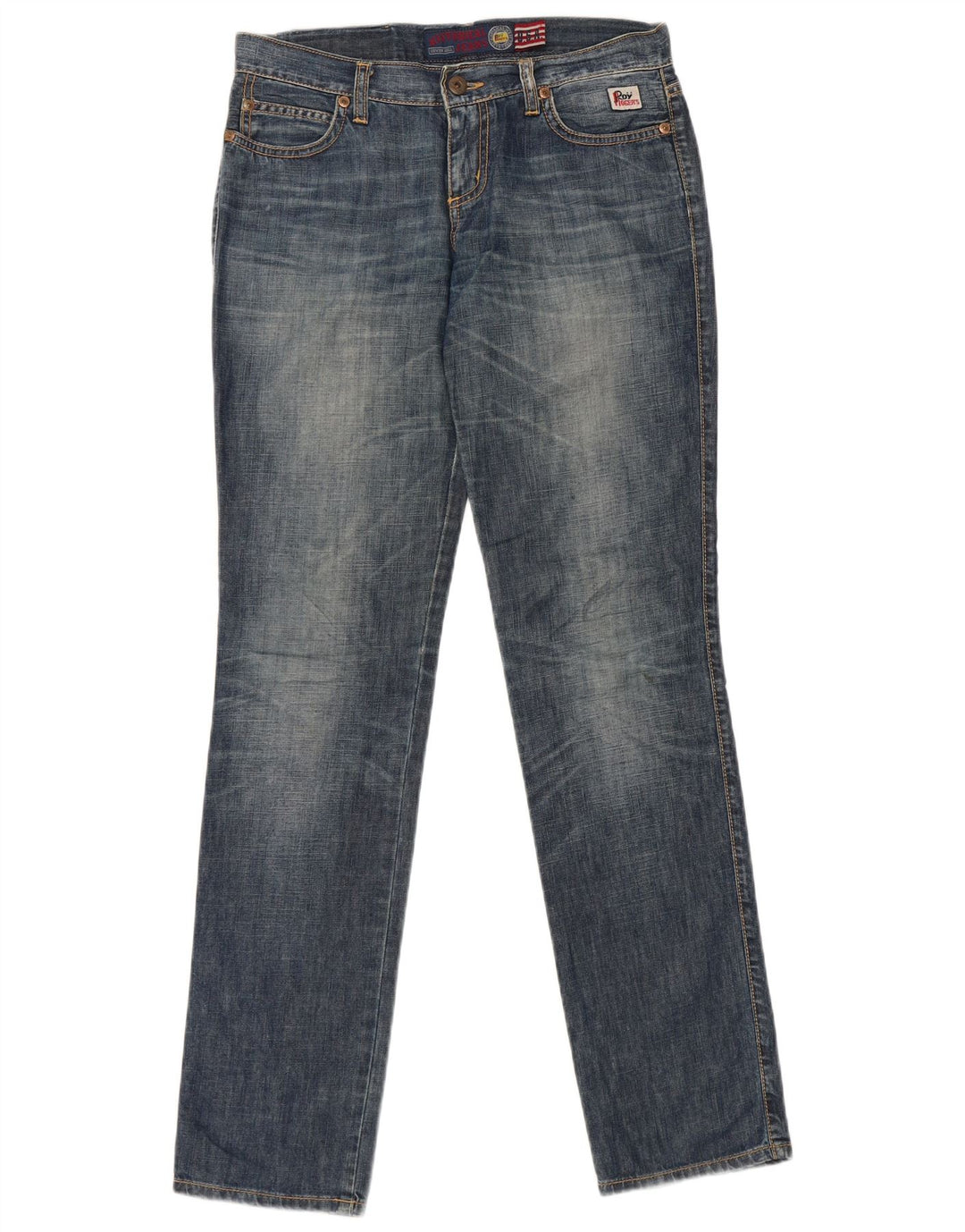 Jeans slim da donna Roy Rogers W27 L32 cotone blu
