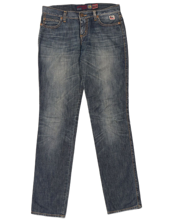 Jeans slim da donna Roy Rogers W27 L32 cotone blu