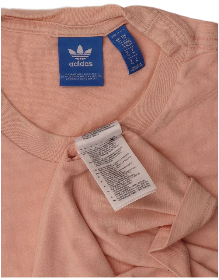 T-shirt grafica da uomo Adidas Top in cotone rosa medio