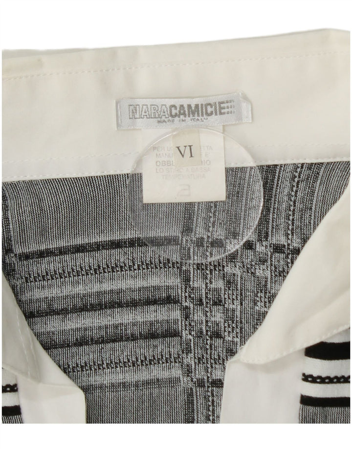 NARACAMICIE Camicetta doppiopetto da donna UK 14 Grigio medio a quadri