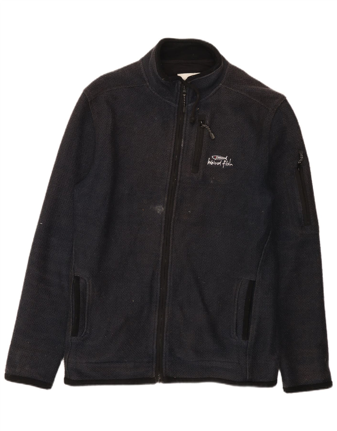 Giacca da ginnastica da uomo Weird Fish XL in cotone blu navy